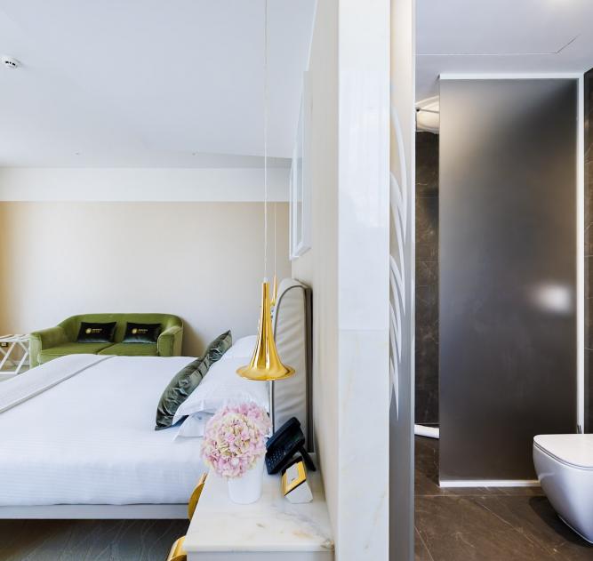 Chambre Elegance vue Rhone Boscolo Hotel Lyon